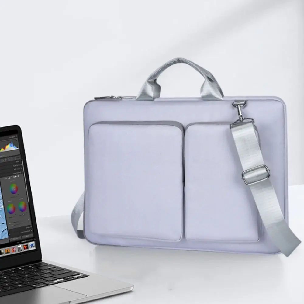 sac à main portable léger pour ordinateur portable, étui résistant à l'usure, porte documents antichoc, sac messager à bandoulière de voyage