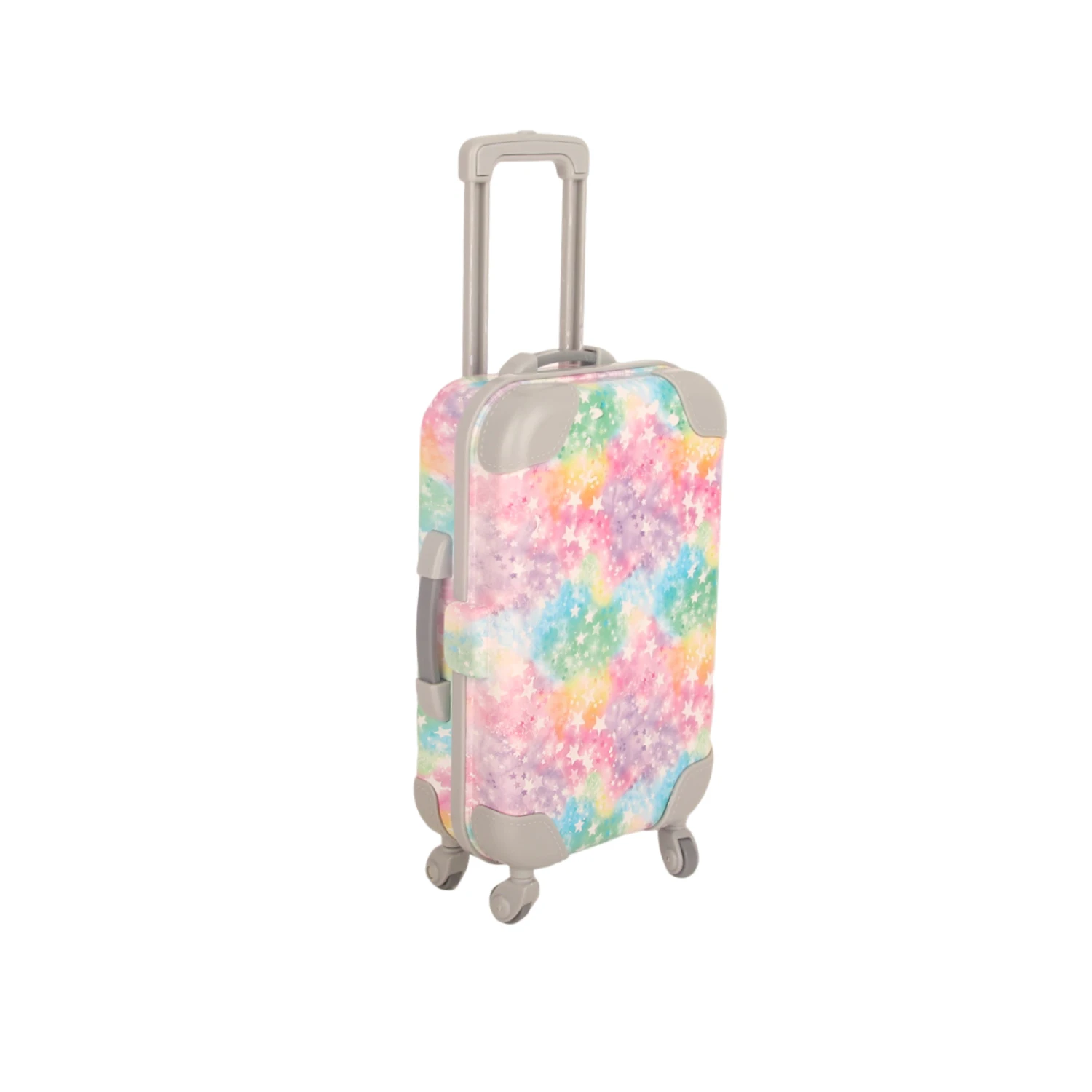 valise à revêtement coloré pour bébé, coffre en plastique couleur arc en ciel pour bébé de 43cm, nouveau né et 18 pouces, poupée américaine/og pour fille, jouets pour enfants
