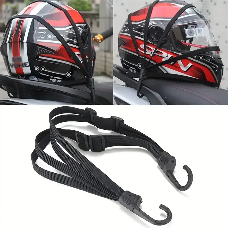 Valise élastique pour moto, 1 pièce, avec crochet de sécurité, casque polyvalent, équipement de Transport en maille, Durable et élégante pour les voyages quotidiens Valise élastique pour moto, 1 pièce, avec crochet de sécurité, casque polyvalent, équipement de Transport en maille, Durable et élégante pour les voyages quotidiens