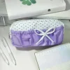 trousse à crayons multicouche avec nœud mignon de dessin animé, boîte de papeterie de grande capacité, sac de rangement de papeterie, cadeau pour enfants