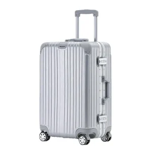 Ensemble de bagages en alliage d&rsquo;aluminium et magnésium, valise de voyage 20&Prime; et 28&Prime; avec serrure TSA, légère et durable