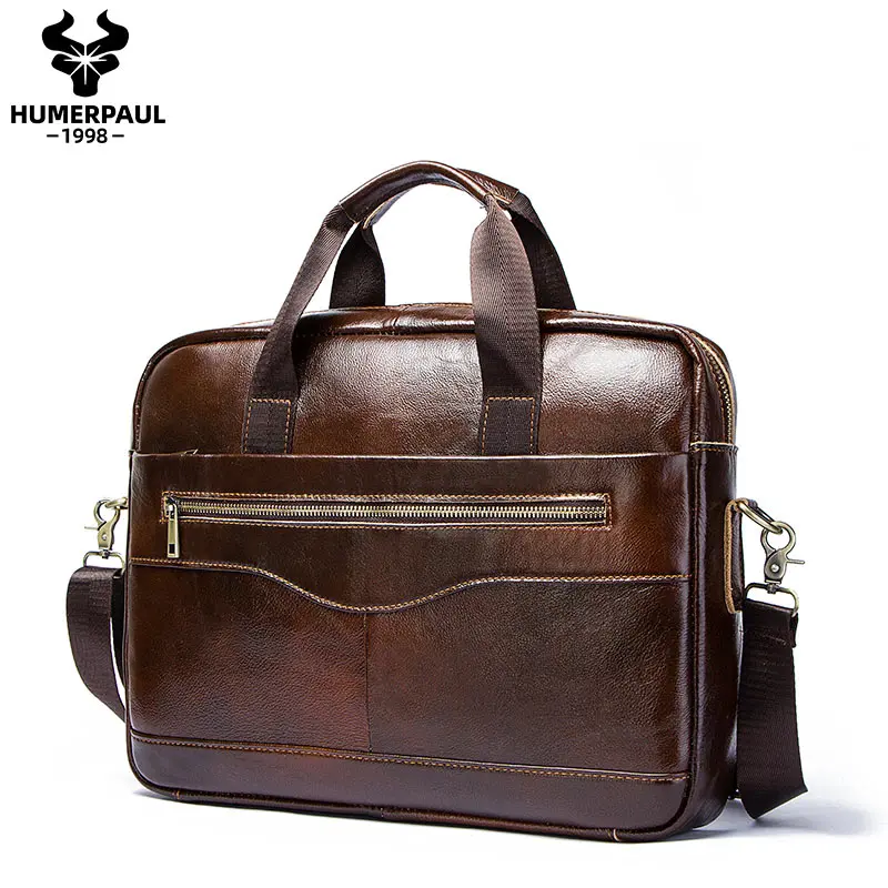 Véritable cuir hommes porte-documents Portable bureau sac à main pour pochette d’ordinateur de haute qualité affaires messager sacs à bandoulière voyage Véritable cuir hommes porte-documents Portable bureau sac à main pour pochette d’ordinateur de haute qualité affaires messager sacs à bandoulière voyage