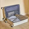 valise à roulettes large avec interface usb, bagage de voyage léger, roue silencieuse à 360 °, valise multifonctionnelle, grande capacité
