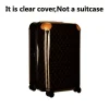 Housse de valise transparente pour Louis 50CM/55CM/70CM, housse transparente anti-poussière pour bagages, accessoires de voyage, épaisseur PVC personnalisé