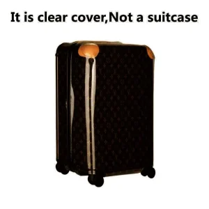 Housse de valise transparente pour Louis 50CM/55CM/70CM, housse transparente anti-poussière pour bagages, accessoires de voyage, épaisseur PVC personnalisé