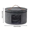 boîte de rangement de grande capacité avec couvercle à fermeture éclair, bacs de rangement multifonctions pour chapeaux, étui de voyage pour vêtements, e27