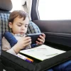 plateau de voyage pliable et extensible pour siège de voiture, avec plusieurs poches de rangement, design léger et mural pour avion et voiture