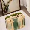 valise à main mignonne vintage de 14 pouces pour femmes, mini sac de voyage cosmétique avec organisateur de maquillage, bagage de cabine élégant