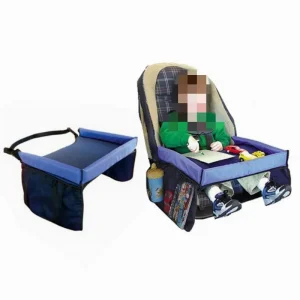 Siège de voiture plateau de voyage siège de sécurité Table de jeu organisateur stockage collations jouets porte-gobelet étanche pour bébé enfants enfants poussette Siège de voiture plateau de voyage siège de sécurité Table de jeu organisateur stockage collations jouets porte-gobelet étanche pour bébé enfants enfants poussette