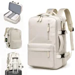 Sac à dos de voyage 46x30x20 cabine étanche Y2k sacs Carryon pour ordinateur portable 15.6 pouces haute qualité Ryanair avec chargement USB sport