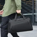 Sac à bagages multifonctionnel de grande capacité avec plusieurs compartiments, adapté au fitness, aux voyages et aux voyages de nuit
