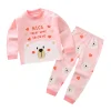 enfants enfants vêtements ensembles garçons filles costume pyjamas vêtements pantalons dessin animé automne hiver vêtements de nuit tenues