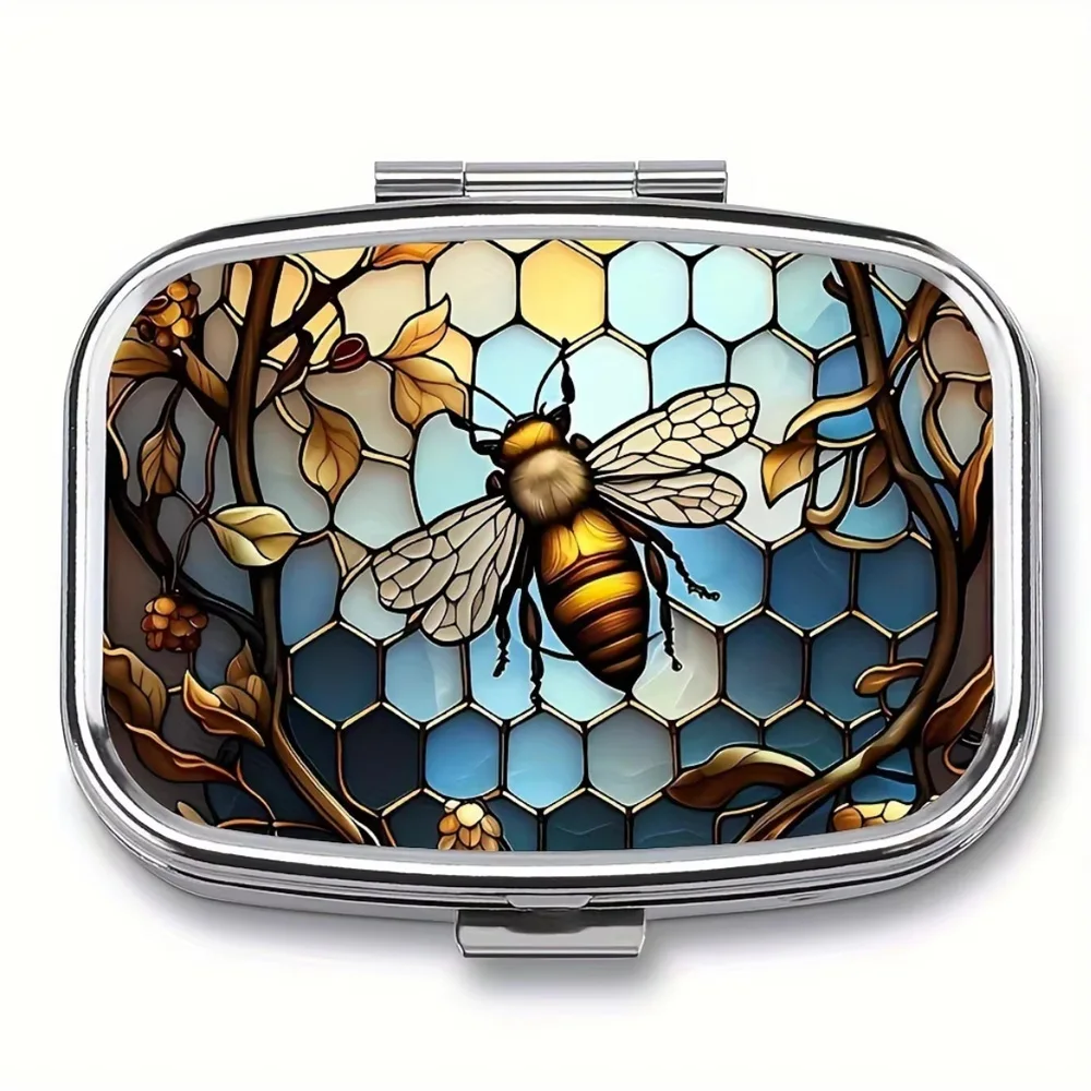 Valise de voyage, boîte de rangement en métal pour médicaments colorés, support domestique, armoire en fer, petit récipient à pilules Valise de voyage, boîte de rangement en métal pour médicaments colorés, support domestique, armoire en fer, petit récipient à pilules