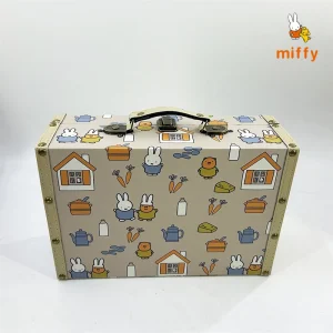 Kawaii Miffy valise créative rétro Portable bagages Dopamine haute qualité coffre de voyage mode Anime accessoires cadeaux parfaits