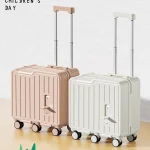 2024 nouvelle conception enfants bagages assis et équitation Mini 20 pouces valise d’embarquement de voyage Six roues avec pédale pliante