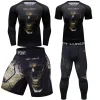 ensemble t shirt et pantalon de boxe pour homme, vêtement de sport, muay thaï, rashguard, kickboxing, jiu jitsu herb j gi