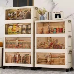 Armoire de rangement pliante multifonction de 45/55/65cm de longueur, armoire pour articles divers, casier de garde-robe anti-poussière de grande capacité