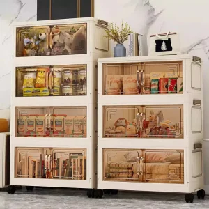 Armoire de rangement pliante multifonction de 45/55/65cm de longueur, armoire pour articles divers, casier de garde-robe anti-poussière de grande capacité