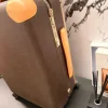 nouvelle valise de voyage de cabine de luxe de 20 pouces avec logo tendance chariot à roulettes bagages marque originale boîtier de chariot classique sur roues