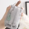 sacs à clés de grande capacité, sac à cosmétiques transparent, pochette de rangement carrée en maille, mini porte monnaie à fermeture éclair, mini sac de lavage, étui de papeterie