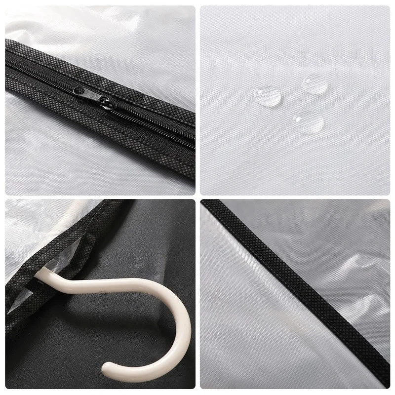 juste anti poussière imbibée pour vêtements, housse de vêtement, sac de rangement domestique, étui en poudre, armoire de rapport, 1pc