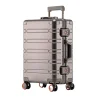 ensemble de bagages durables de grande capacité, valise en aluminium pour femmes et filles, bagage à main pour voyage d'embarquement 2024 20/24/29