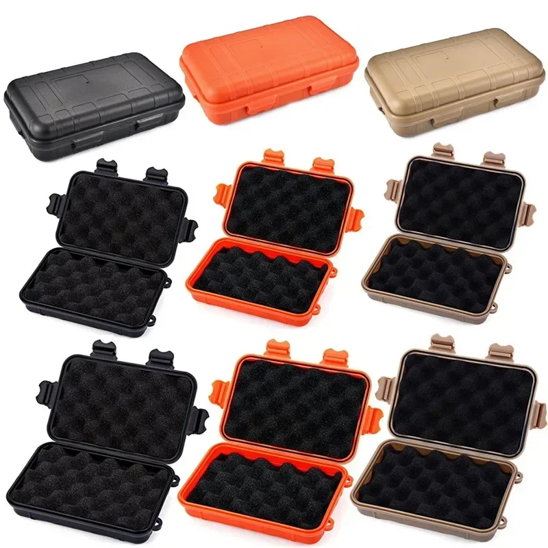 boîte de survie scellée étanche en plastique, taille s/l/xxl, conteneur de camping, boîte de rangement de voyage en plein air