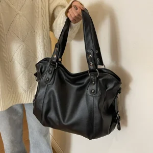 Femme Hobo sac à main grande capacité sacs à bandoulière grand style sac fourre-tout dames en cuir souple Hobos sacs de messager femmes Сумочки