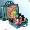 Étui de maquillage, mini valise de voyage de 14 pouces, boîte à cosmétiques, organisateur de bagages à main, petite mallette d'embarquement