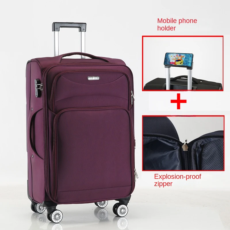 Valise à roulettes Oxford avec support de téléphone, valise de voyage, cabine, mot de passe, grande capacité, nouveau, 28 pouces, 32 pouces, 34 pouces, 18 pouces, 20 pouces, 24 pouces Valise à roulettes Oxford avec support de téléphone, valise de voyage, cabine, mot de passe, grande capacité, nouveau, 28 pouces, 32 pouces, 34 pouces, 18 pouces, 20 pouces, 24 pouces