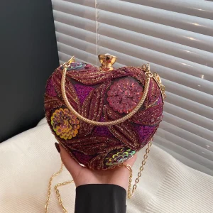 Sac à main pour femmes2025New sac à bandoulière à paillettes de mode européenne et américaine sac de soirée rétro de célébrité d&rsquo;Internet