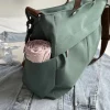sac à main élégant en nylon, poches multiples, grande capacité, fourre tout pour femmes, sac à bandoulière léger et décontracté, shopping quotidien
