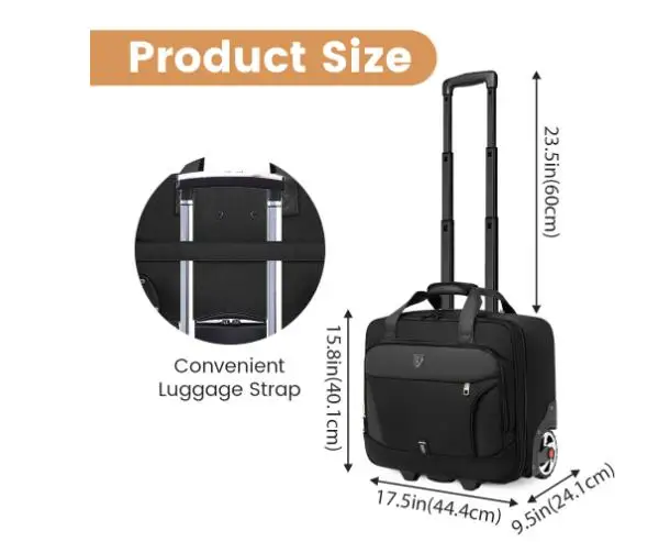 valise de voyage pour hommes, sac de chariot d'affaires, sac à roulettes, sacs à roulettes de voyage oxford sur roulettes, bagage à main