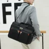 porte documents d'affaires de grande capacité pour hommes, sac à bandoulière portable polyvalent, sac à main à poches multiples pour usage professionnel et décontracté