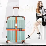 Sangles de bagages réglables pratiques, élastiques portables, facile à voyager, ceinture réutilisable nécessaire, protège les articles d&rsquo;accessoires de valise
