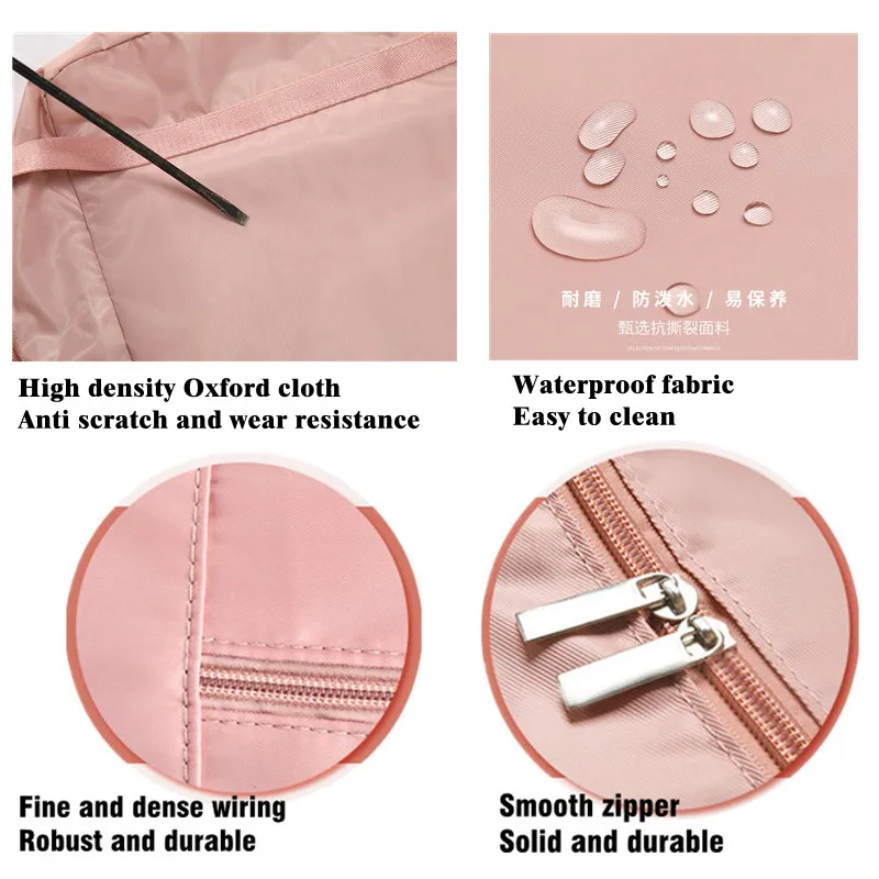 sac de voyage de grande capacité en tissu nylon, multifonctionnel, portable, de rangement, pliable, pour avion