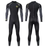 Combinaison de plongée longue pour hommes, 1.5mm, matériau en néoprène SBR, doublure polaire chaude, natation en plein air, kayak, surf, dérive, M-4XL