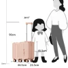 2024 nouvelle conception enfants bagages assis et équitation mini 20 pouces valise d'embarquement de voyage six roues avec pédale pliante