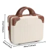 valise à main légère rétro, boîte d'embarquement de voyage de 14 pouces, petit sac de maquillage de rangement léger pour femme de 14 pouces