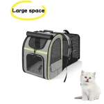Sac à dos extensible pour chat – Grand espace, portable et pliable, respirant, sac de voyage pour animaux de compagnie pour les aventures en plein air