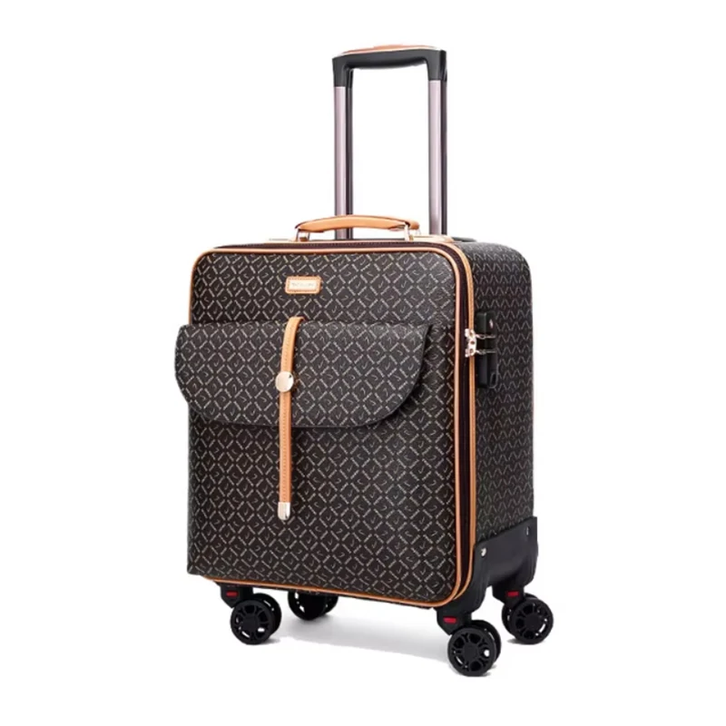 ensemble de bagages à roulettes avec sac fourre tout, valise vintage, marque de luxe, sac de sport, valise de voyage, 16 po, 20 po, 24 po