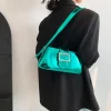 sac à main en cuir pu brillant pour femme, sac à ati elles, sac à main en cuir verni argenté, design de luxe, mode de fête, nouveau initié