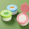 conteneur de poudre corporelle pour bébé, avec bouffée de poudre, portable, sécurité vide, boîte de rangement de poudre corporelle pour nouveau nés, porte bouffée cosmétique