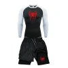 Combinaison de Compression hommes t-shirts + pantalons Fitness boxe Muay Thai Shorts vêtements hommes Rashguard Jiu Jitsu ensembles de gymnastique maillots Bjj Boxeo