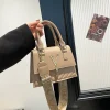 petit sac carré chic pour femmes, sac à main polyvalent à bandoulière et à bandoulière, mini sac à poignée supérieure pour usage quotidien, nouvelle collection 2025