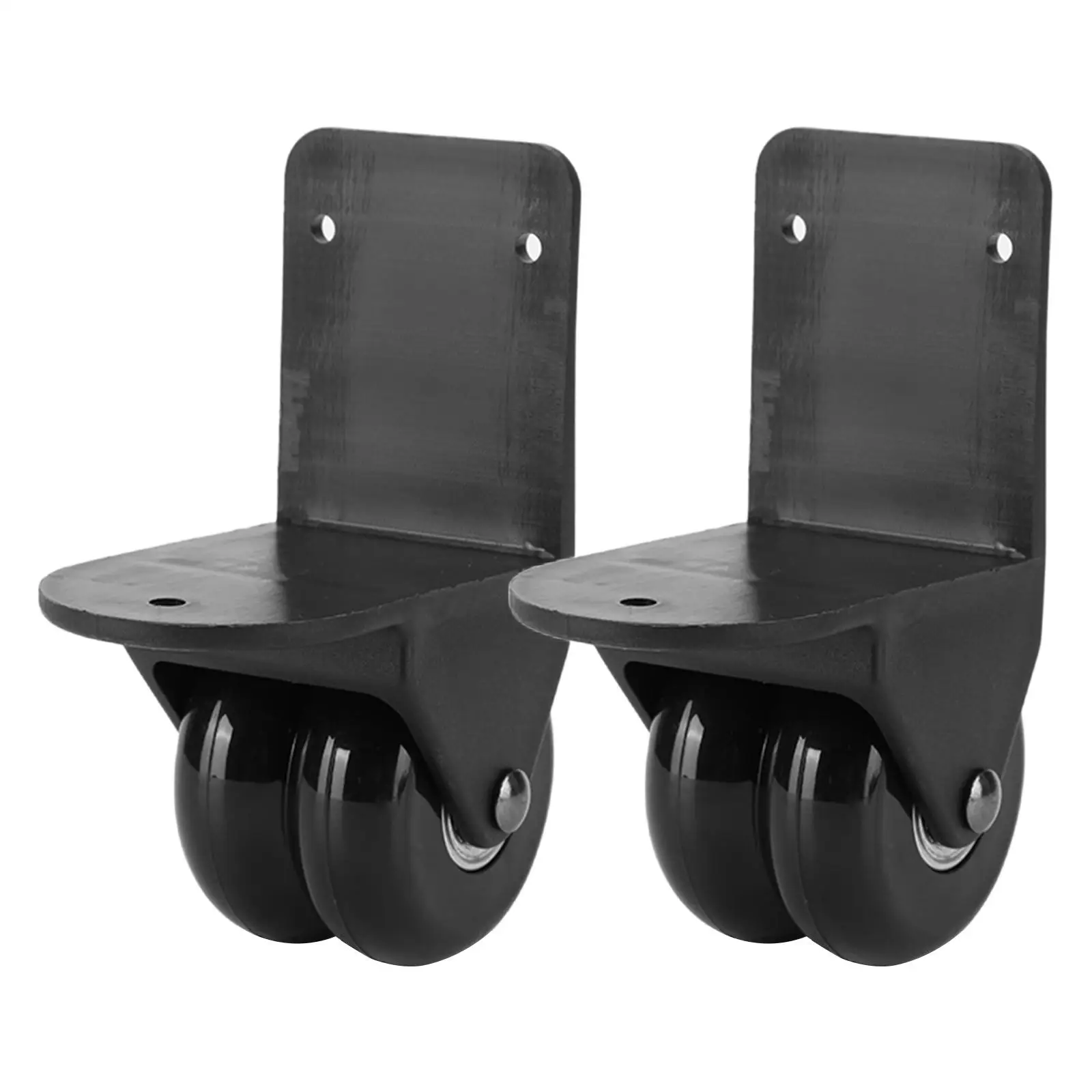 2 roues de rechange pour bagages, double rangée, roulement de charge, valise directionnelle, roues muettes, pièces de bricolage pour le bureau et les voyages en plein air