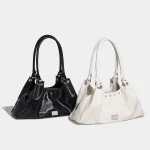 Sac à bandoulière vintage élégant avec sous les bras, fourre-tout spacieux de style décontracté, sac à main doux pour femmes