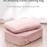 Cubes d’emballage de compression de voyage, valise portable, organisateurs de vêtements, étuis de rangement de bagages étanches, sacs MELBags, 2 pièces