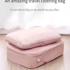 Cubes d’emballage de compression de voyage, valise portable, organisateurs de vêtements, étuis de rangement de bagages étanches, sacs MELBags, 2 pièces