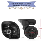 Convient pour HINOMOTO CCKW01 valise roue universelle bagages accessoires pièces de rechange pour chariots roue remplacement réparation